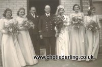 Betty and Leslie's wedding, Chotie on the right, Chotie Darling weblog