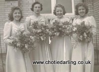 Bridesmaids at Betty's wedding, Chotie on the left, Chotie Darling weblog