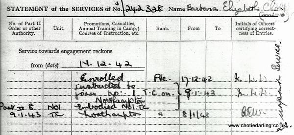 Chotie's Statement of Service Form Chotie's Statement of Service Form