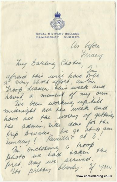 Letter from RMC 11th June