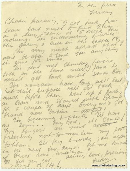 Letter Card Dec' 43 inside Letter Card Dec' 43 inside