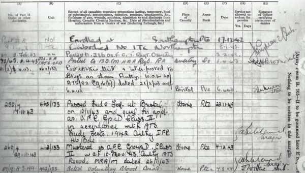 Chotie's Service & Casualty Form to '45-001 Chotie's Service & Casualty Form to '45-001