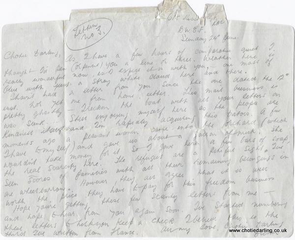 Letter form June 24th back