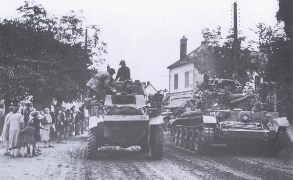 61st Recce Humber Armoured Car in Beauvais, France IWM