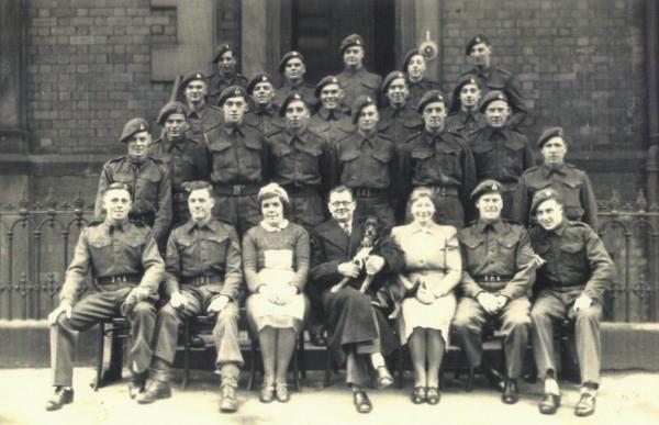 Sandy Handley front left in 52nd Lowland Recce