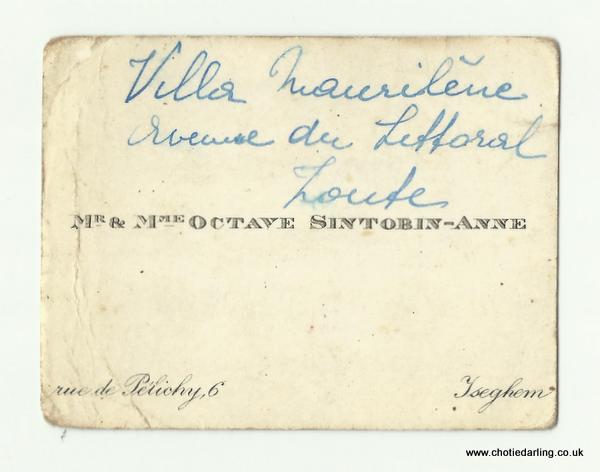 Sintobin-Anne calling card