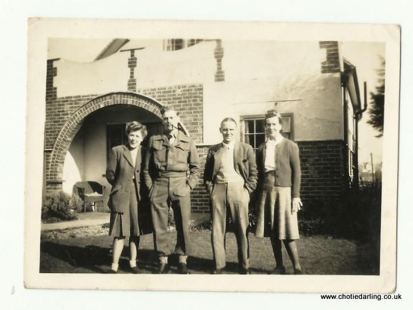 Chotie,Dick, Pa & Ma Williams 8th March 1945 Chotie,Dick, Pa & Ma Williams 8th March 1945