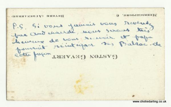 Gervaert card front Gervaert card front