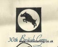 Badges from 52nd Division illustrated map