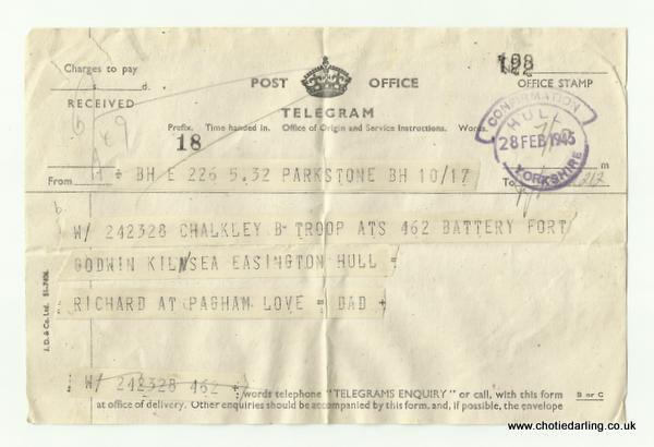 Telegram 28th February Telegram 28th February