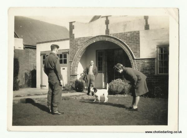 Dick & Chotie with Pa Williams and dog Dick & Chotie with Pa Williams and dog