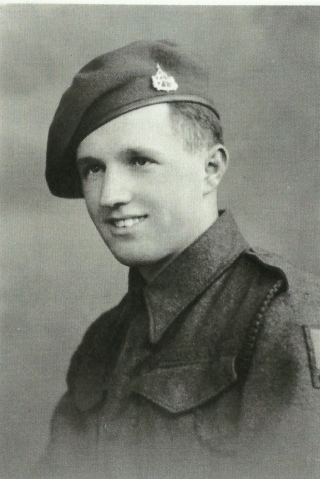 Eric Postles with reconnaissance badge