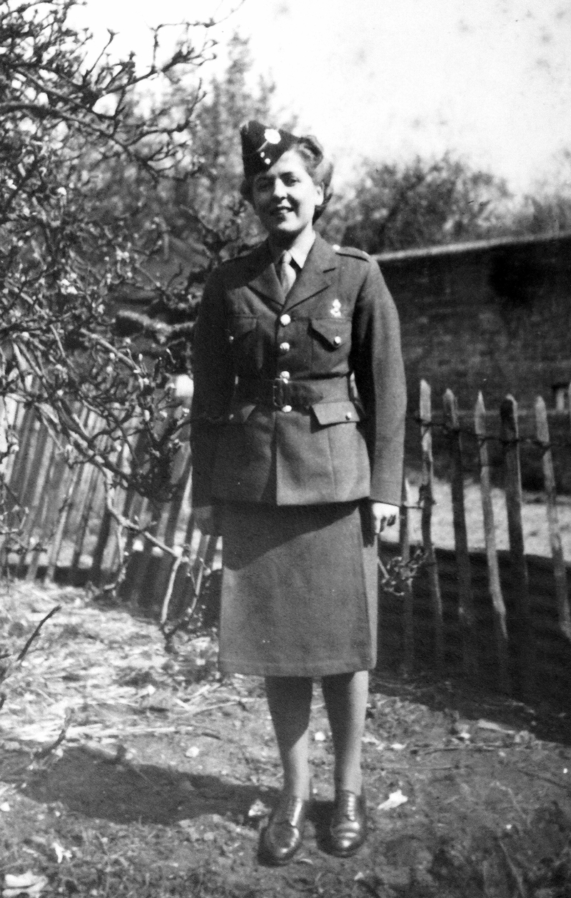 Chotie in ATS uniform