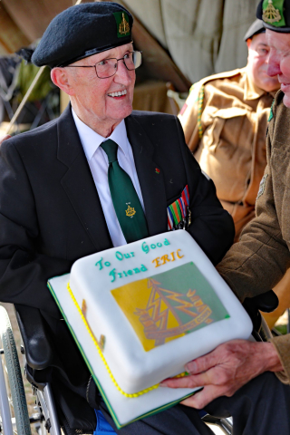 61st Recce Re-enactment Group honour Eric Postles 100th Birthday