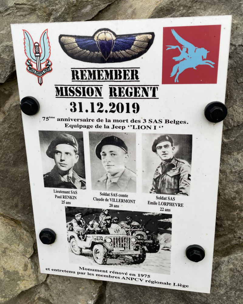 Croix de Renkin memorial detail