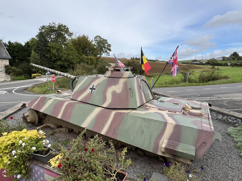 Celles remains of tank