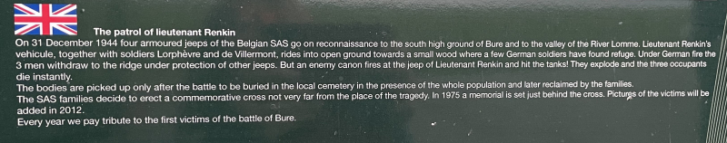 Croix de Renkin signboard extract