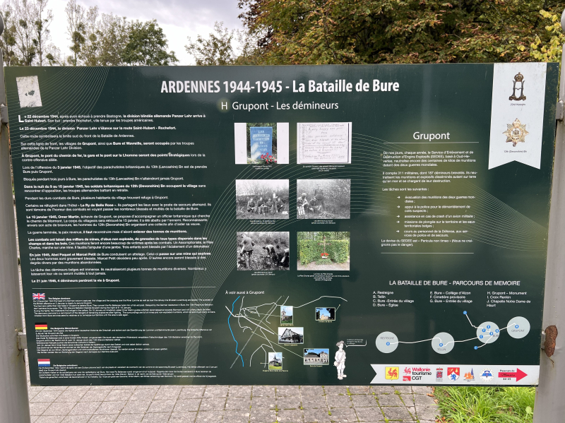 Grupont memorial signboard